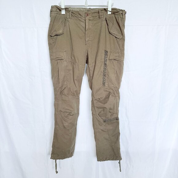 Polo Ralph Lauren Cargo Straight Fit Pima Pants 38/32 - Picture 1 of 10